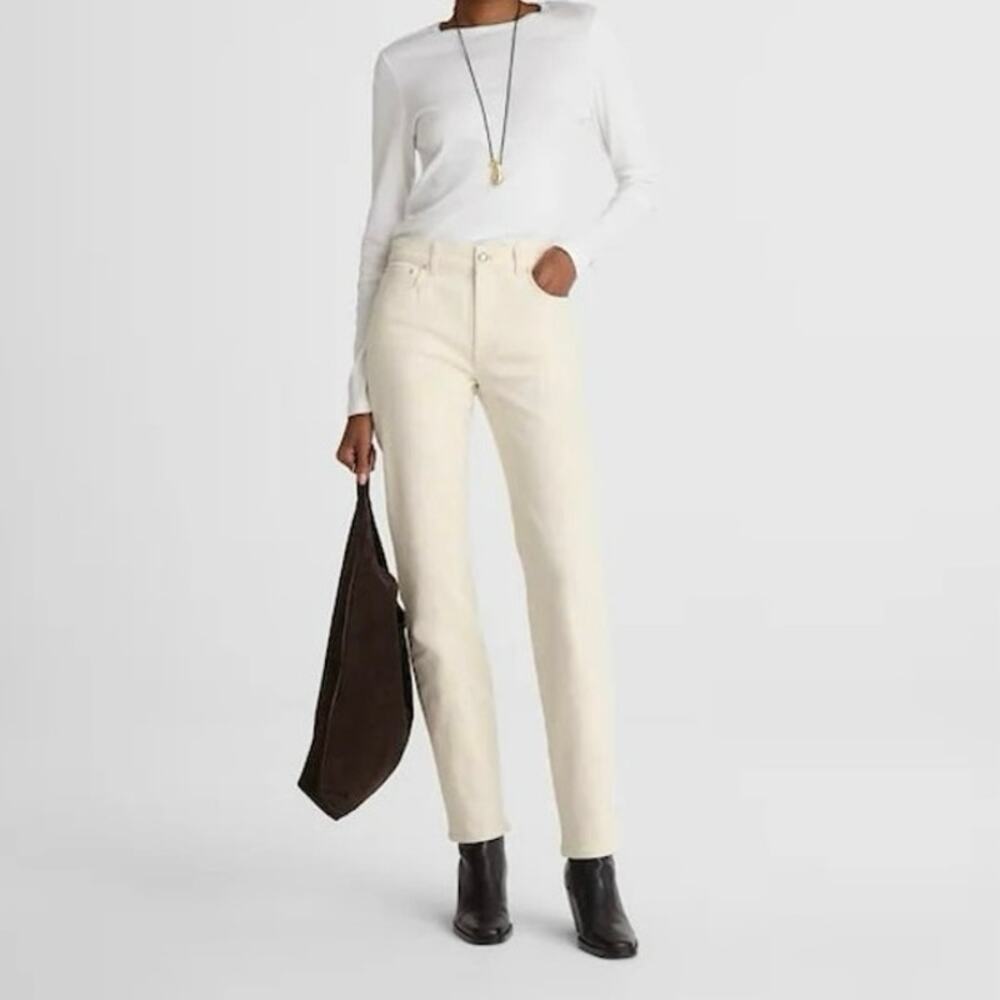 NWT Madewell The Jules Slim-Straight Jean Comfort Stretch Vintage Canvas Size 23